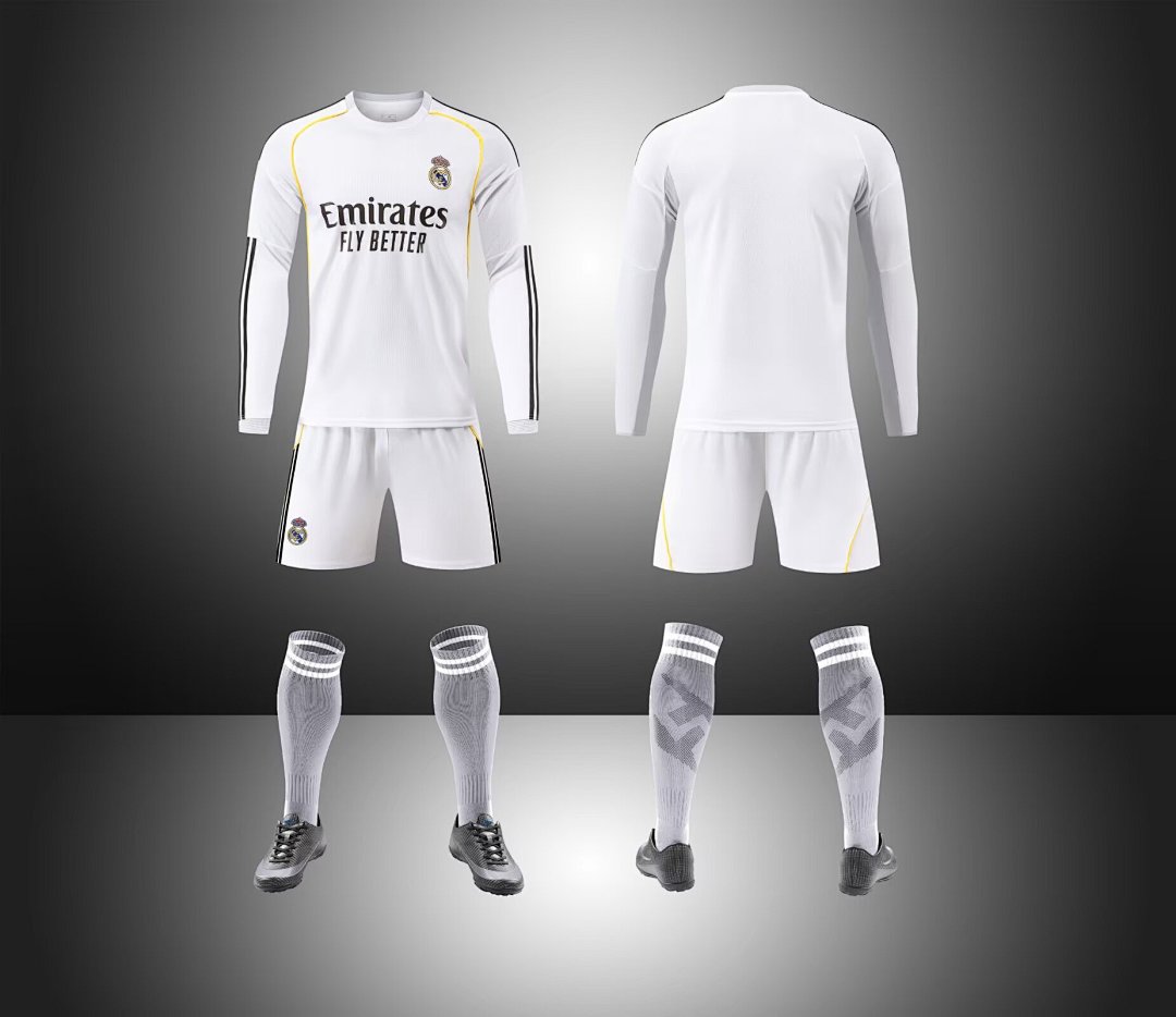 YQH#1240-2526皇马主长袖  22-28  S-2XL