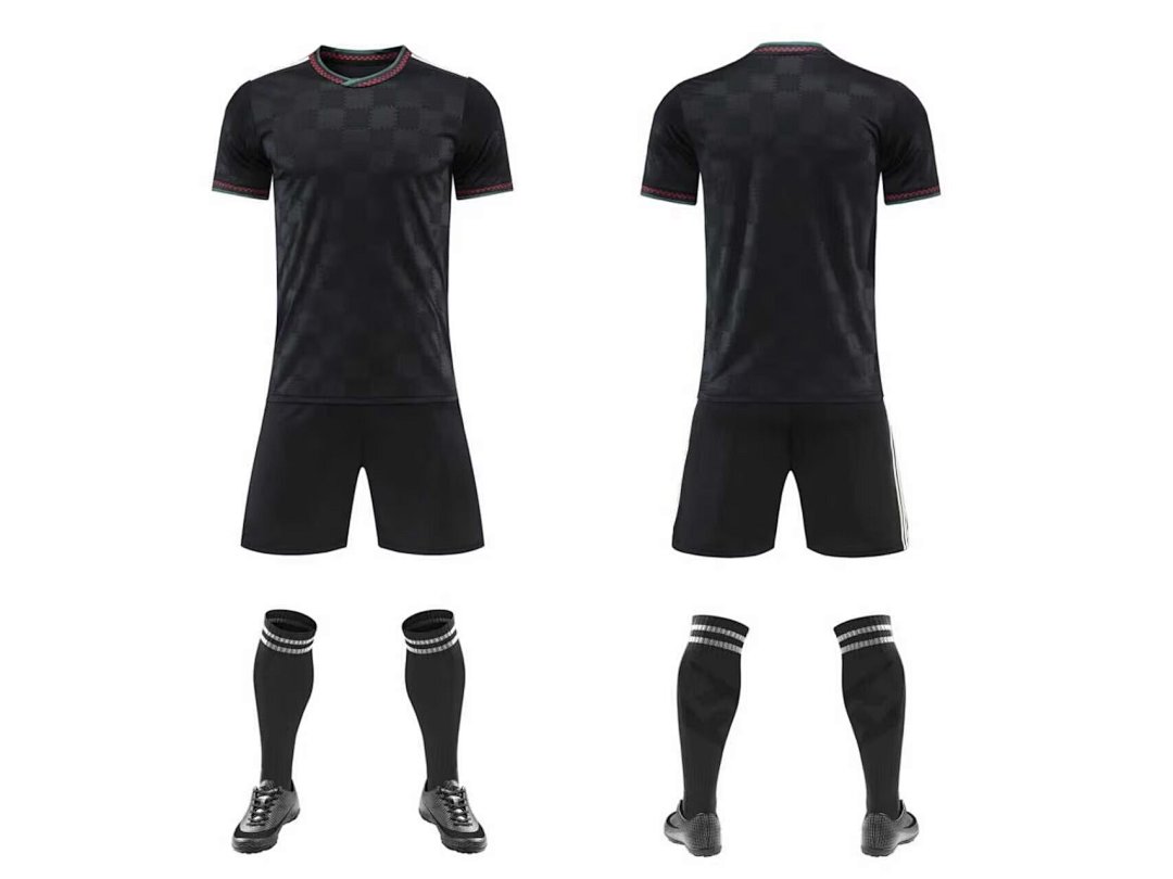 DN#1200-光板2526拜仁二客黑色16-28 S-3XL