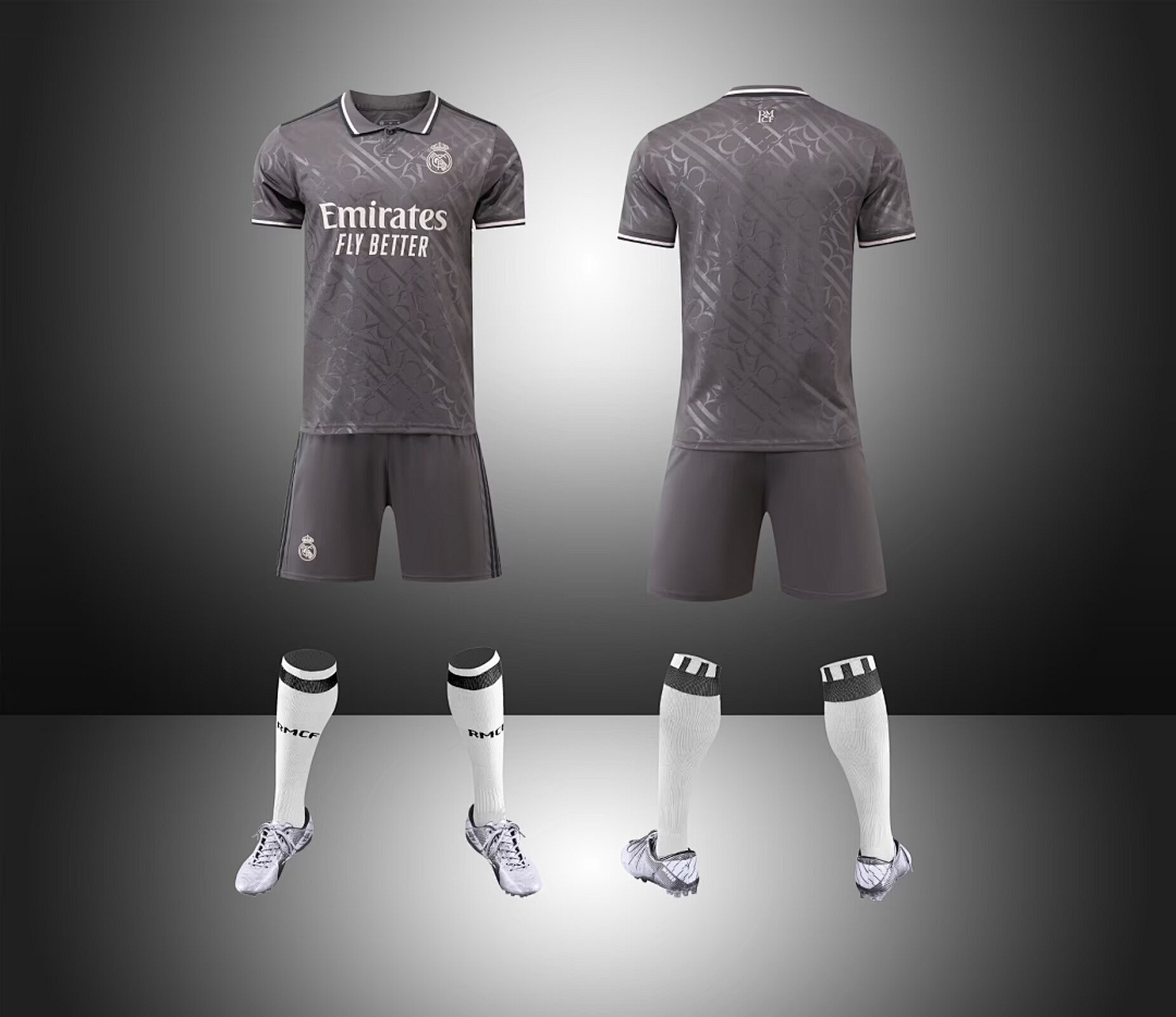 YQH#1190-24-25皇马二客16-28码 XS~3XL